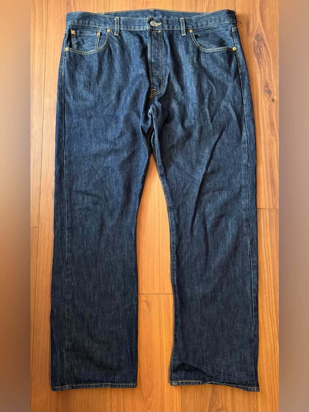 Levi Strauss & Co Dark Blue Straight-Leg Jeans
